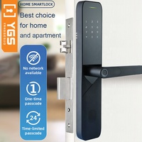 Serrure numérique intelligente WiFi, serrure à pêne dormant sans clé, serrure de porte en laiton, serrure intelligente Serraduras Digitales, poignée électrique, serrure de porte d'entrée avec clavier