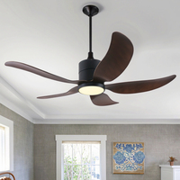 Ventilateur de plafond moderne à LED avec télécommande Lame ABS Lumières lumineuses à LED Lumière de ventilateur de plafond au design contemporain