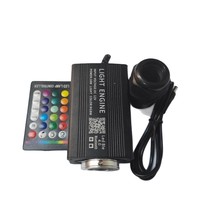 Moteur d'éclairage LED à fibre optique en aluminium 220V 16W Mini Twinkle avec contrôle par application mobile et RGBW pour éclairage de voiture effet ciel étoilé