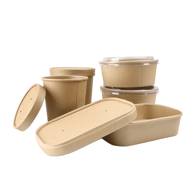 ice cream cups square kraft paper