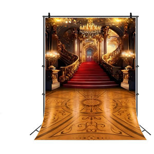 Toile <span class=keywords><strong>de</strong></span> <span class=keywords><strong>fond</strong></span> luxueuse <span class=keywords><strong>de</strong></span> château et <span class=keywords><strong>de</strong></span> palais pour la photographie, tapis rouge, escaliers, opéra, église, mariage, fête d'anniversaire, portrait, <span class=keywords><strong>fond</strong></span> photo - Product Image 1