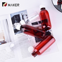 180ml 200ml 500ml PET Plastique Liquide Médecine Pharmacie Bouteille Ambre Clair Vide Pharmaceutique Conteneur Toux Sirop Bouteille