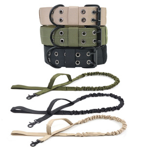 Tactical <b>Dog</b> <b>Collar</b> Adjustable Five Level Buckle For Medium Large <b>Dogs</b> Outdoor Wear Resistant Monochrome Style - Product Image 1