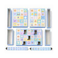 Boîte de calendrier de l'avent de Noël personnalisée imprimée, 24 compartiments, emballage surprise pour chocolats et bonbons, boîte en carton premium, déballage pour enfants