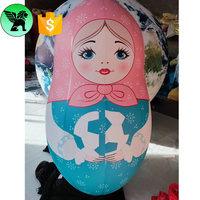 Gobelet gonflable matheryoshka gonflable, en PVC, personnalisé, pour publicité d'événements, en vente, A7470