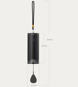 Carillon éolien en fibre de carbone en gros avec support, délicat carillon éolien décoratif à suspendre pour patio, chambre, mariage, cadeau d'anniversaire, faible MOQ - Product Image 5