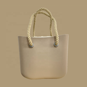 Borsa tote di colori della caramella del silicone della borsa di modo durevole O con la maniglia della corda - Product Image 5