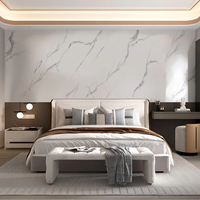 Panneaux muraux en PVC brillant modernes Runwood, aspect marbre, écologiques, ignifuges, géométriques, imperméables, insonorisants, pour la maison et l'hôtel