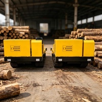 5T Flachplattform-Raupenkipper Holz- und Brennholztransporter Geländegängiges Raupentransportfahrzeug für Berge und Wälder