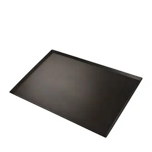 Customized Factory Price Non-Stick 45 bevel Angle Sheet Tray Flat Pan Biscuit Cookie Bun Burger Baking tray