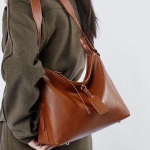Bolsos cruzados de cuero genuino para mujer, bolsos de hombro para mujer, bolsos de compras informales, bolsos de mano diarios para mujer, de diseñador de moda - Product Image 1