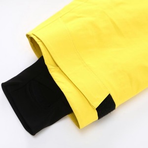 Traje de esquí personalizado OEM de talla grande, chaqueta de nieve transpirable e impermeable para exteriores con función calefactable, ropa de esquí de moda amarilla - Product Image 3