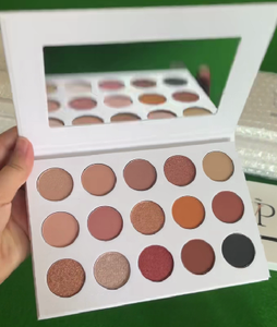 อายแชโดว์พาเลทท์สีขาวนู้ดชมพู เมคอัพ ติดทนนาน เม็ดสีแน่น 15 สี รับทำโลโก้ ขั้นต่ำน้อย - Product Image 6