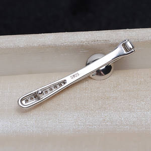 Accessoire de cheveux rétro élégant pour femme en argent S925 avec 8-10 perles incrustées, plateau vide tendance DIY 4206 pour filles - Product Image 3