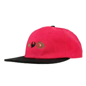 Tùy Chỉnh Bông 6 Bảng Điều Chỉnh Thêu Đôi Giai điệu Snapback Bán Buôn Biểu Tượng Tùy Chỉnh Bóng Chày Mũ Thể Thao