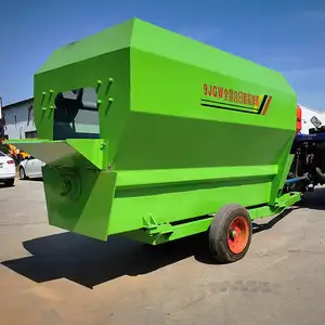 Factory price cattle feed mixer with horizontal design