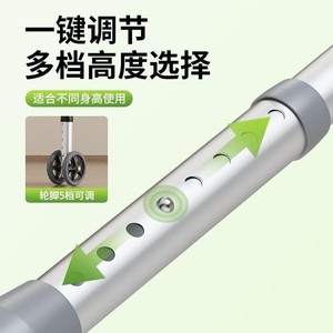 Déambulateur avec siège et fonction toilette, roues de 5 pouces, hauteur réglable, cadre en aluminium, aide à la mobilité pour personnes âgées - Product Image 2