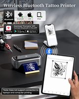 Printer Stencil Tato Mini Phomemo TP31 203dpi Mesin Tato Kecil Dengan 30 Lembar Kertas Transfer Kompatibel IOS Android