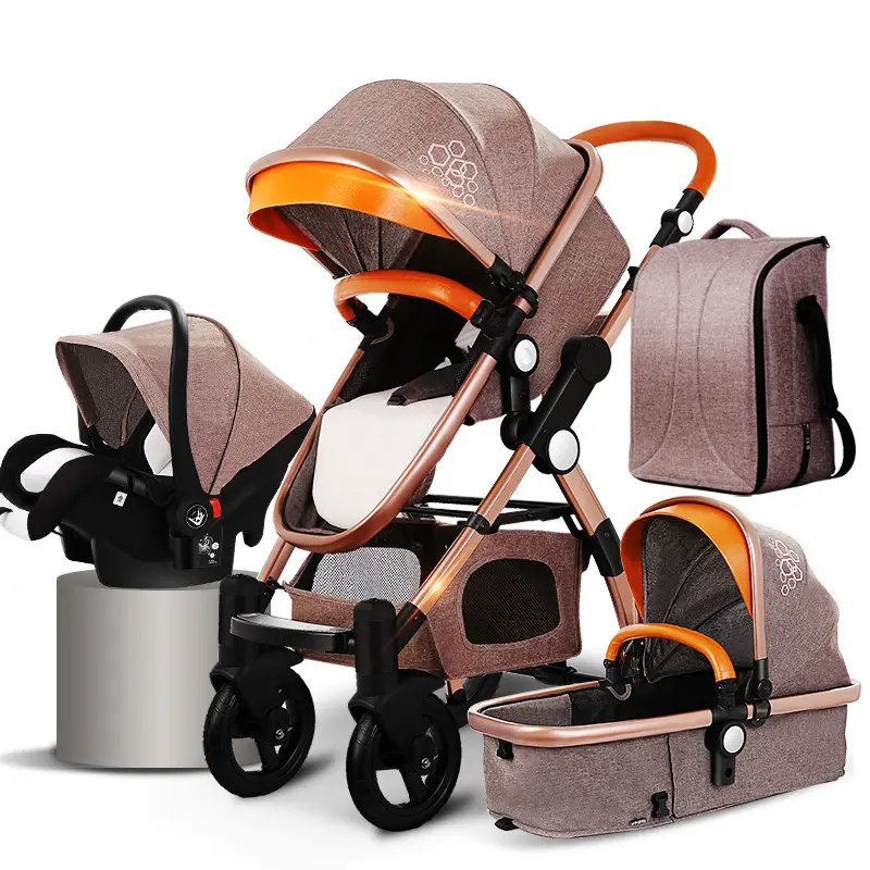Deluxe Aluminum Alloy Frame Baby Strollers for Baby