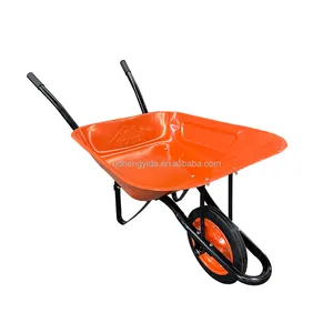 industrial wheelbarrow Wb6500 130kg 58L 5Cbf Metal Wheel Barrow Wheelbarrow Manufacturer Pneumatic Wheel