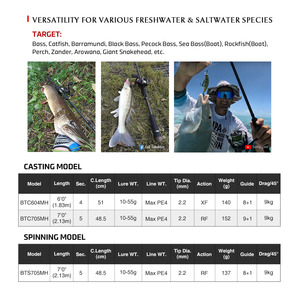 <span class=keywords><strong>Canne</strong></span> <span class=keywords><strong>à</strong></span> <span class=keywords><strong>pêche</strong></span> Noeby en carbone haute performance pour eau douce, modèle Predator, pour la <span class=keywords><strong>pêche</strong></span> en bateau et la <span class=keywords><strong>pêche</strong></span> <span class=keywords><strong>à</strong></span> la traîne - Product Image 5