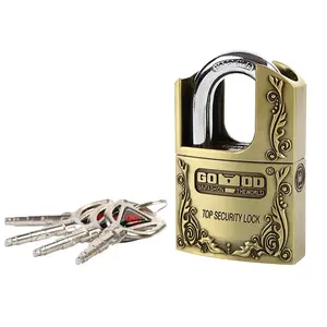 工厂价格安全钥匙挂锁锌合金重型仓库挂锁
