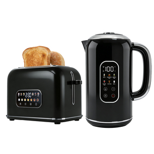Suitable 2026 New Arrival Colorful Touch Screen 2 Slices <b>Toaster</b> & <b>Kettle</b> <b>and</b> Cooker <b>Set</b> Home Appliance Breakfast <b>Set</b> - Product Image 2