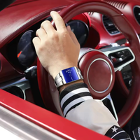 Reloj de Pulsera Poedagar 857, Nuevo y Moderno, con Correa de Acero Inoxidable para Hombre, Resistente al Agua, Caja Cuadrada de Aleación, Diseño Único