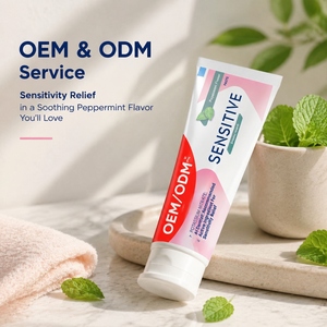 <span class=keywords><strong>Dentifrice</strong></span> OEM ODM pour dents sensibles, 3 paquets avec fluorure et 5% de nitrate de potassium, saveur menthe poivrée, 6 oz, soulage la sensibilité - Product Image 3