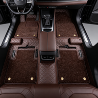 Tapis de sol de voiture Skoda 3D en cuir PU, entièrement enveloppants, universels, sur mesure
