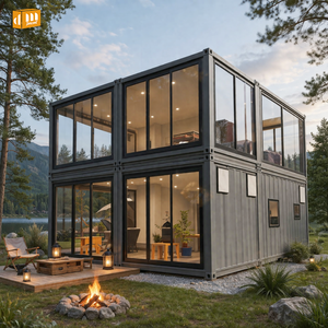 Casa Container Modulare di Lusso da 20 e 40 Piedi, Prefabbricata in Acciaio Smontabile, Tiny Home con Design di Facciata per Israele (Foto) - Product Image 2