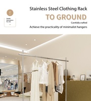 Présentoirs en acier inoxydable et supports de rangement pour vêtements/sacs, vente directe d'usine, adaptés aux chambres à coucher