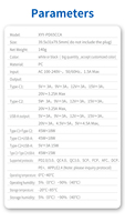 Chargeur mural multiport intelligent Inde Europe Type C USB 1A2C 65W 3 ports PD GaN rapide pour Apple iPhone OnePlus Samsung Honor
