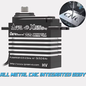 YIPIN <span class=keywords><strong>Motor</strong></span> tanpa sikat <span class=keywords><strong>Servo</strong></span> 55kg gigi heliks magnetik torsi besar tegangan tinggi tahan air untuk mobil RC perahu bawah air Robot UAV - Product Image 4