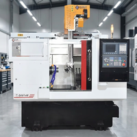 Tour à lit incliné CNC CK6146, machine-outil de découpe de métaux légère d'occasion