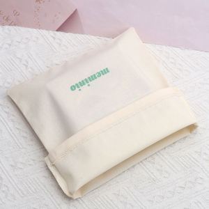 Sacs de shopping anti-poussière pour chaussures à double cordon avec logo personnalisé, en coton mousseline recyclé, pochette à cordon, tailles personnalisables et recyclables - Product Image 4