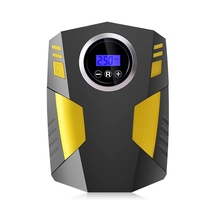 Gonfleur de pneus de voiture portable 12V avec manomètre numérique, matériau ABS, lumière d'urgence et moniteur de pression des pneus