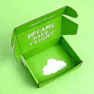 25x25x5cm Custom Corrugated Mailer <b>Box</b> - Embossed Logo Sweatshirt Packaging with Insert - Product Image 1