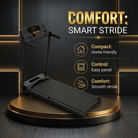 Tapis roulant électrique pliable avec inclinaison manuelle, pour la course à pied et les exercices de fitness à domicile