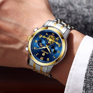 Reloj BINBOND Multifuncional con Esfera Tourbillon, Acero Inoxidable, para Hombre, Estilo Ejecutivo, Resistente al Agua 30M, Luminoso - Product Image 2