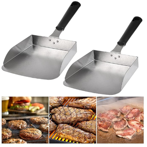 Stainless Steel Extra-Large Frying Food <b>Burger</b> French Fries Mover Shovel Grilling Tool Food <b>Spatula</b> Moving Food Tools - Product Image 3