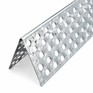Perfil de Esquina Perforado Galvanizado Personalizado de Fábrica, Protector de Ángulo Metálico con Orificios Redondos Pequeños <span class=keywords><strong>para</strong></span> Refuerzo de Paneles de Yeso - Product Image 2