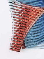 Traje de Baño de 3 Piezas para Mujer, Estilo Halter, Colorido, Media Cobertura, Verano 2022