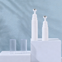 15ml Plastic Verzorgingsfles voor Gezichtsverzorging, Serum, Oogcrème, Cosmetica, met Luchtdichte Pomp, Rollerball, Vibratie Massage Oogcrème Pen