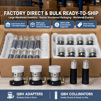 Adaptateur d'interface fibre optique CS TEC QBH avec connecteurs de refroidissement à eau à double angle de 90 degrés pour tête de découpe et de soudage laser