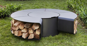 Brasero extérieur commercial personnalisé multi-combustibles (bois et gaz) pour la décoration de villas, hôtels et patios - Product Image 4