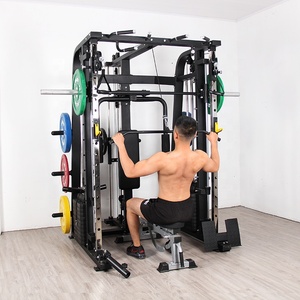 Appareil d'entraînement complet multifonctionnel pour salle de sport à domicile, équipement de musculation, rack de squat sécurisé, machine Smith JY-0222 - Product Image 4