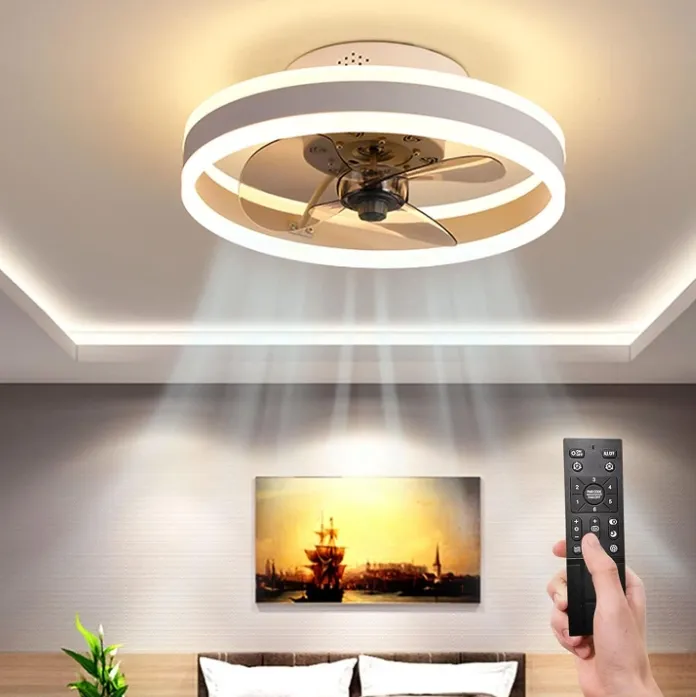 Có thể đảo ngược từ xa thay đổi độ sáng đèn Quạt Trần Đèn cho nội thất với Fan