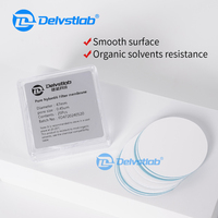Filtre à membrane Delvstlab OEM 47/50mm 0.1/0.22/0.45um en nylon pur 66 pour la filtration de solvant organique de laboratoire