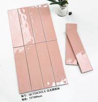 Nouveauté : Carrelage en porcelaine brillant 75x300, 9 mm d'épaisseur, blanc, noir, rose, pour cuisine, salle de bain, salon, mur intérieur